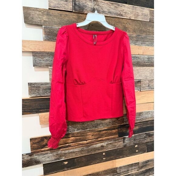 Anthropologie Structured Long Sleeve Top Size medium - Picture 3 of 9